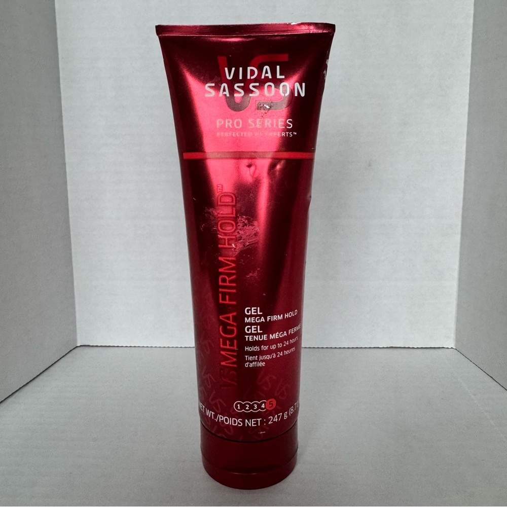 Vidal Sassoon Pro Series Mega Firm Hold Gel 5 Nearly Full 8.71 oz Max 24 Hour - Picture 2 of 9
